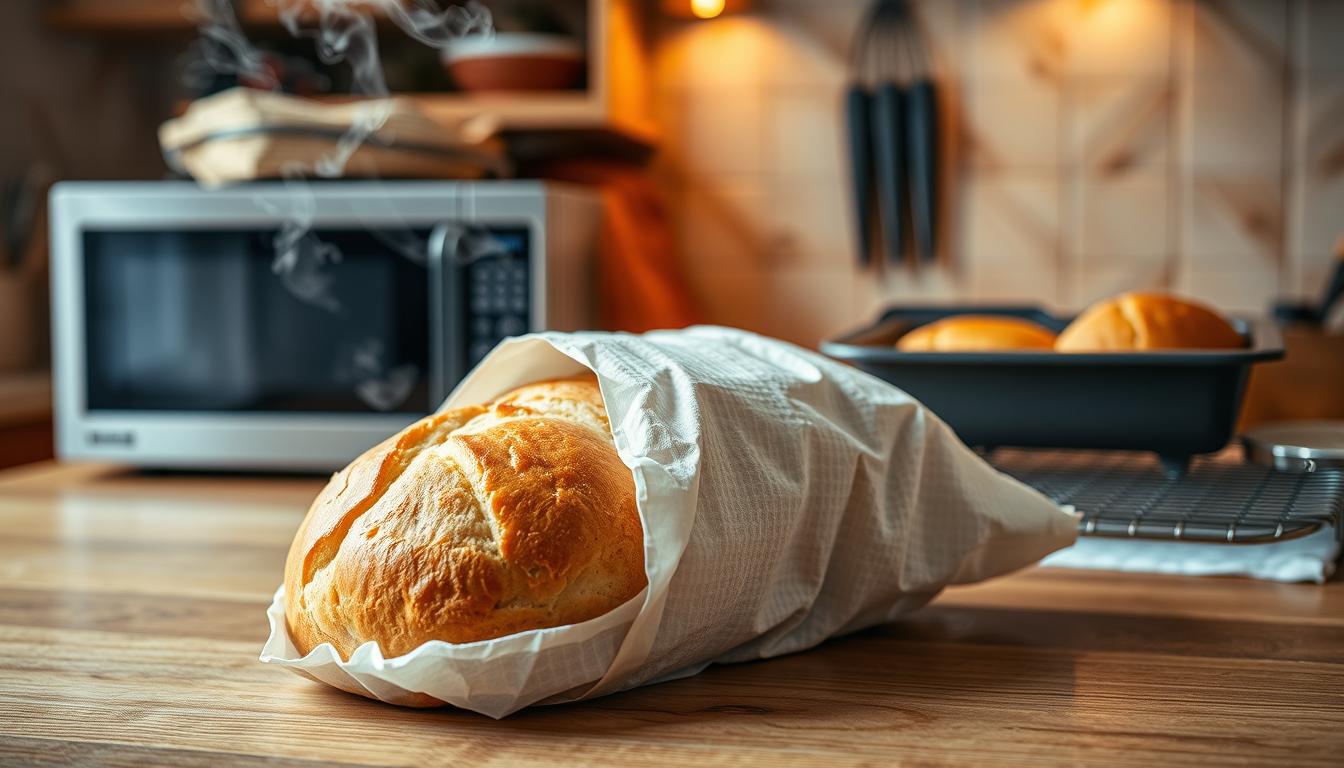 décongélation du pain